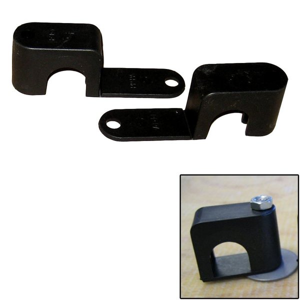 Weld Mount Single Poly Clamp f/1/4 in. x 20 Studs, 3/4 in. OD, Requires 1.75 in. Stud, 25PK 60750